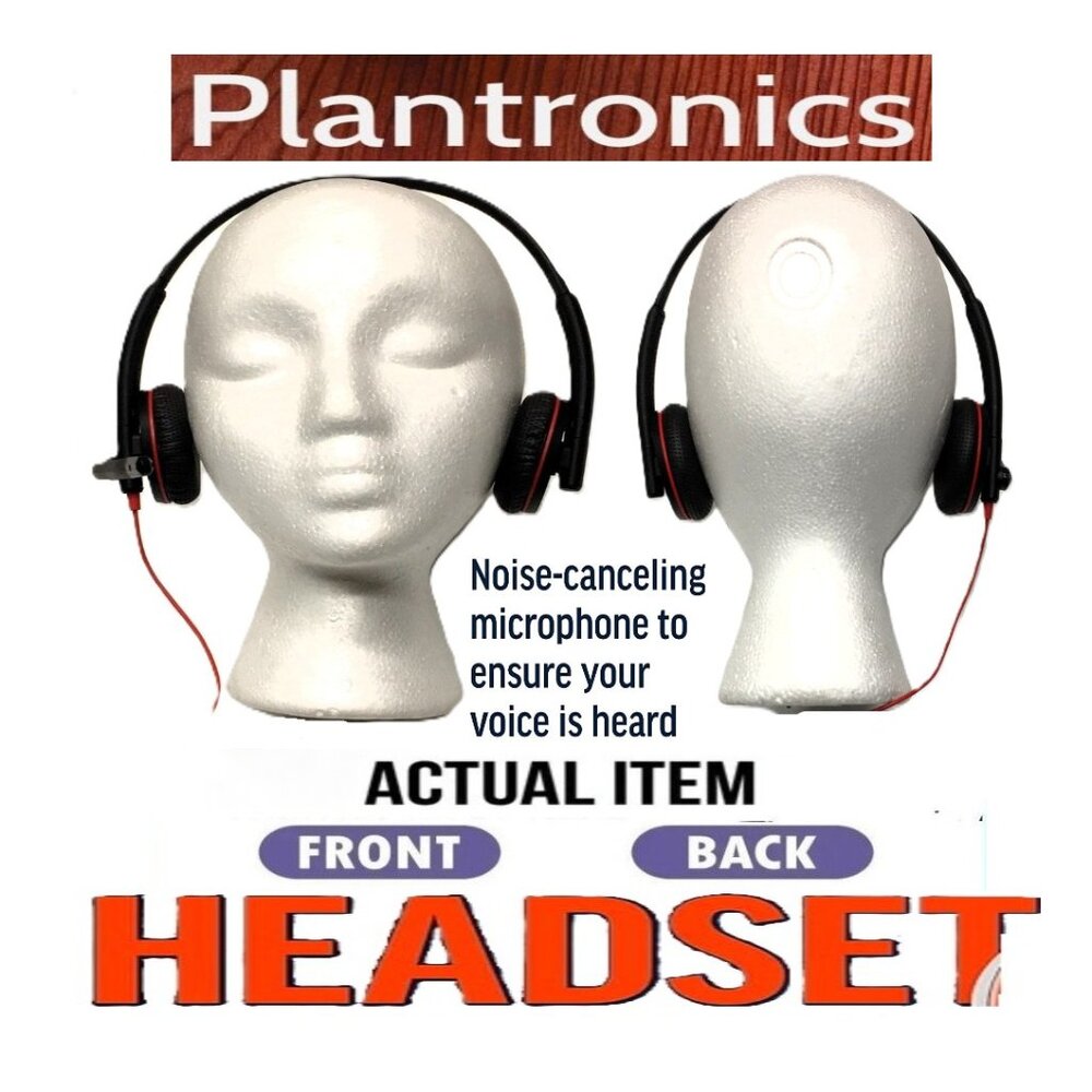 🛑 PLANTRONICS Professional ➕🆒WIRED HEADSET Wired HEADPHONES 💸BUY NOW‼️